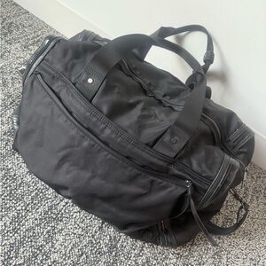 Black Lululemon Duffel Gym Travel Bag - Used Condition